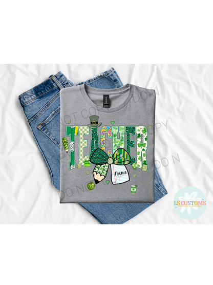 St. Patricks Day School Occupation Custom Name: 6 Options