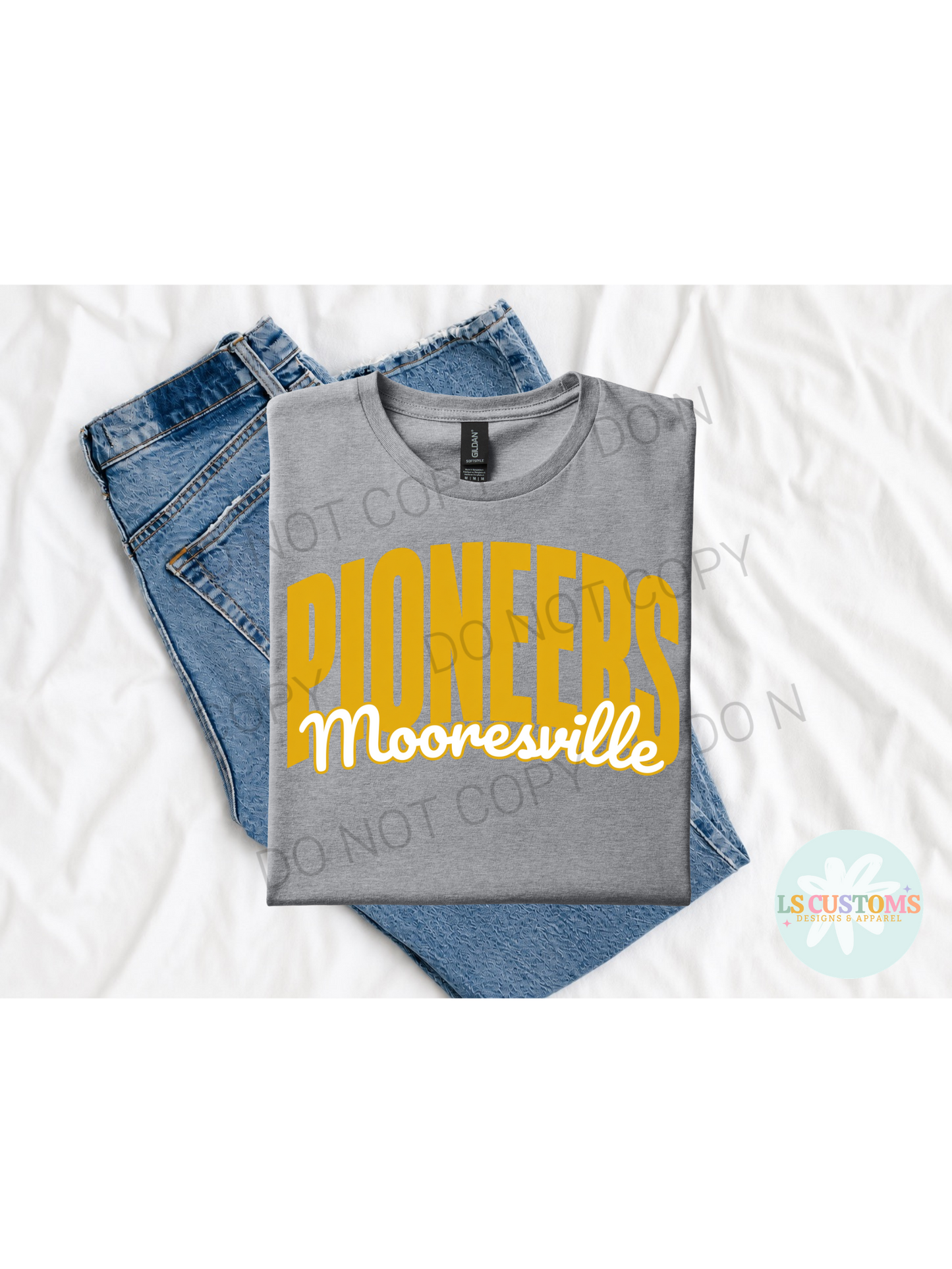 School Spirit Outline: 2 Outline Options (no apparel)
