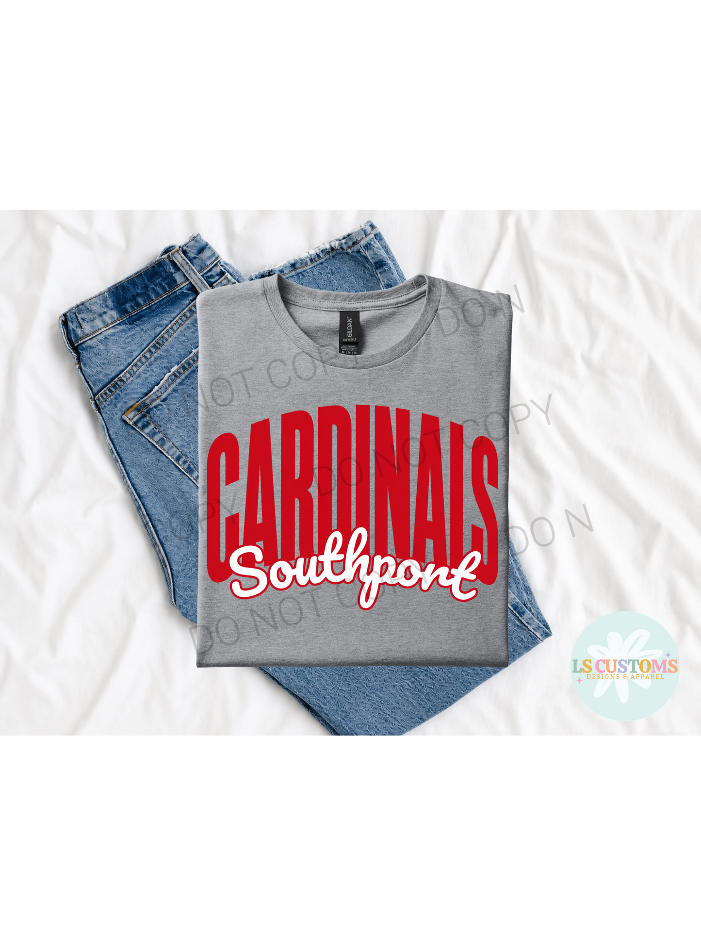 School Spirit Outline: 2 Outline Options (no apparel)