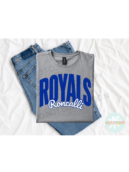School Spirit Outline: 2 Outline Options (no apparel)