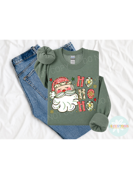 Ho Ho Ho Plaid Santa