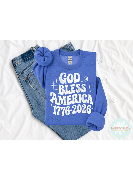 God Bless America: 3 Color Options