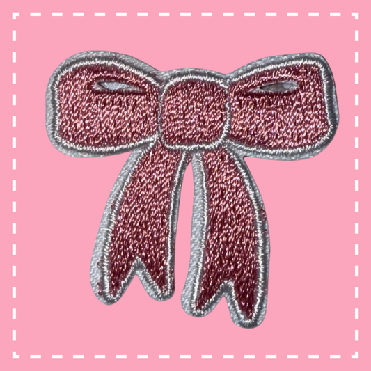Mini Bow Patch: Pink