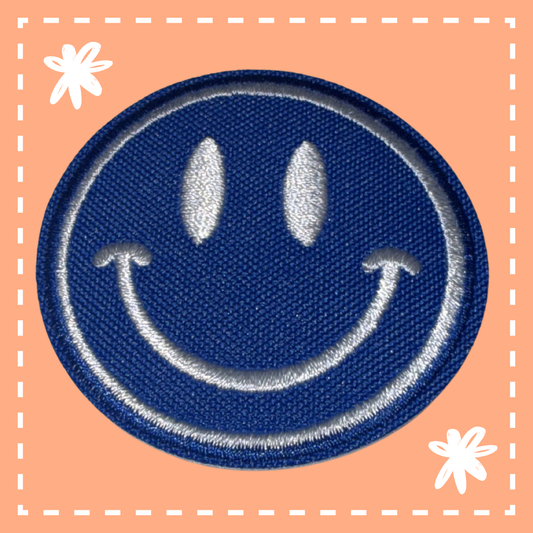 Smiley Face Patch: Royal