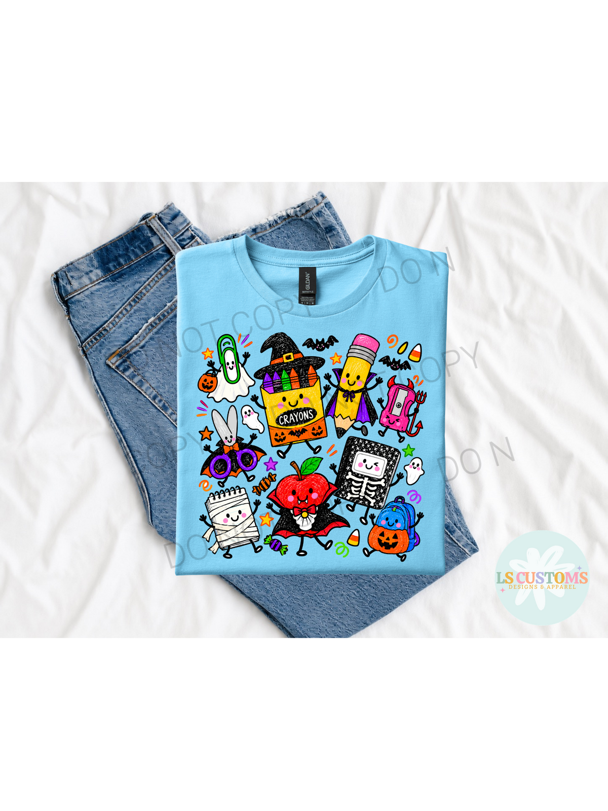 Halloween School Supplies Characters