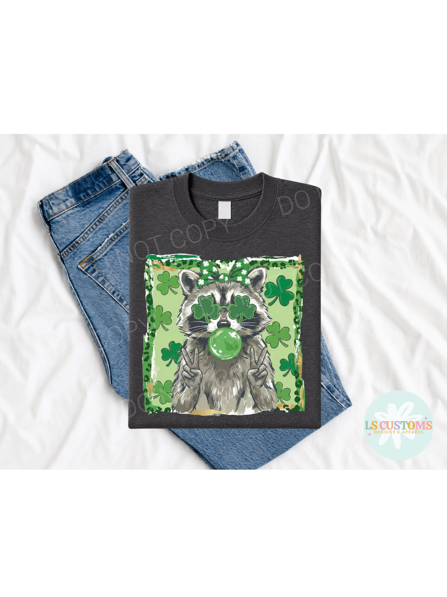St. Patricks Day Raccoon: 2 Options