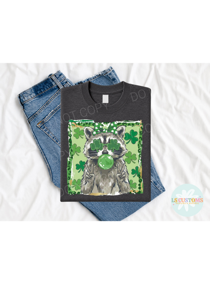St. Patricks Day Raccoon: 2 Options