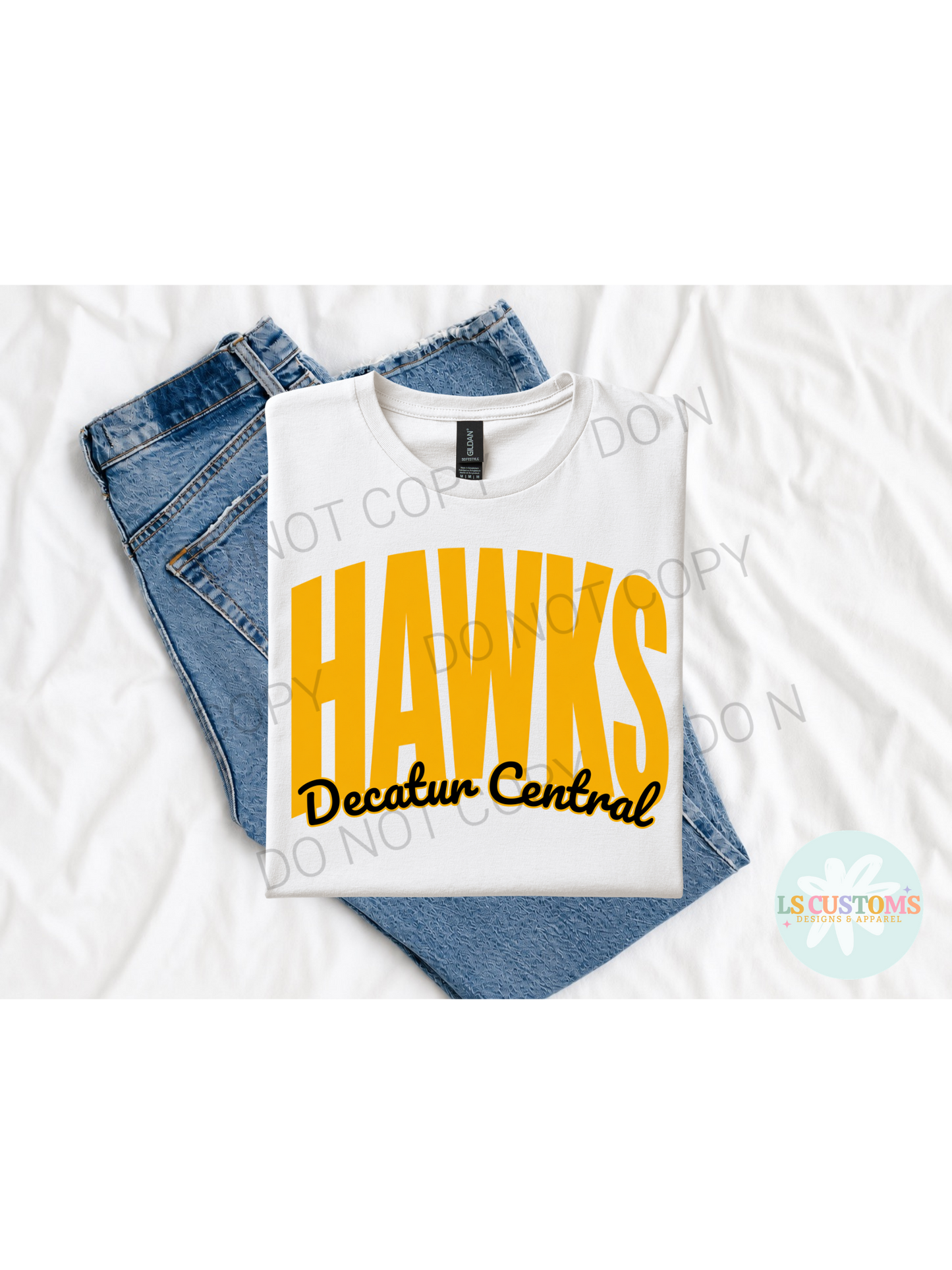 School Spirit Outline: 2 Outline Options (no apparel)