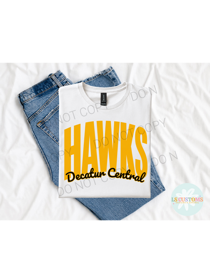 School Spirit Outline: 2 Outline Options (no apparel)