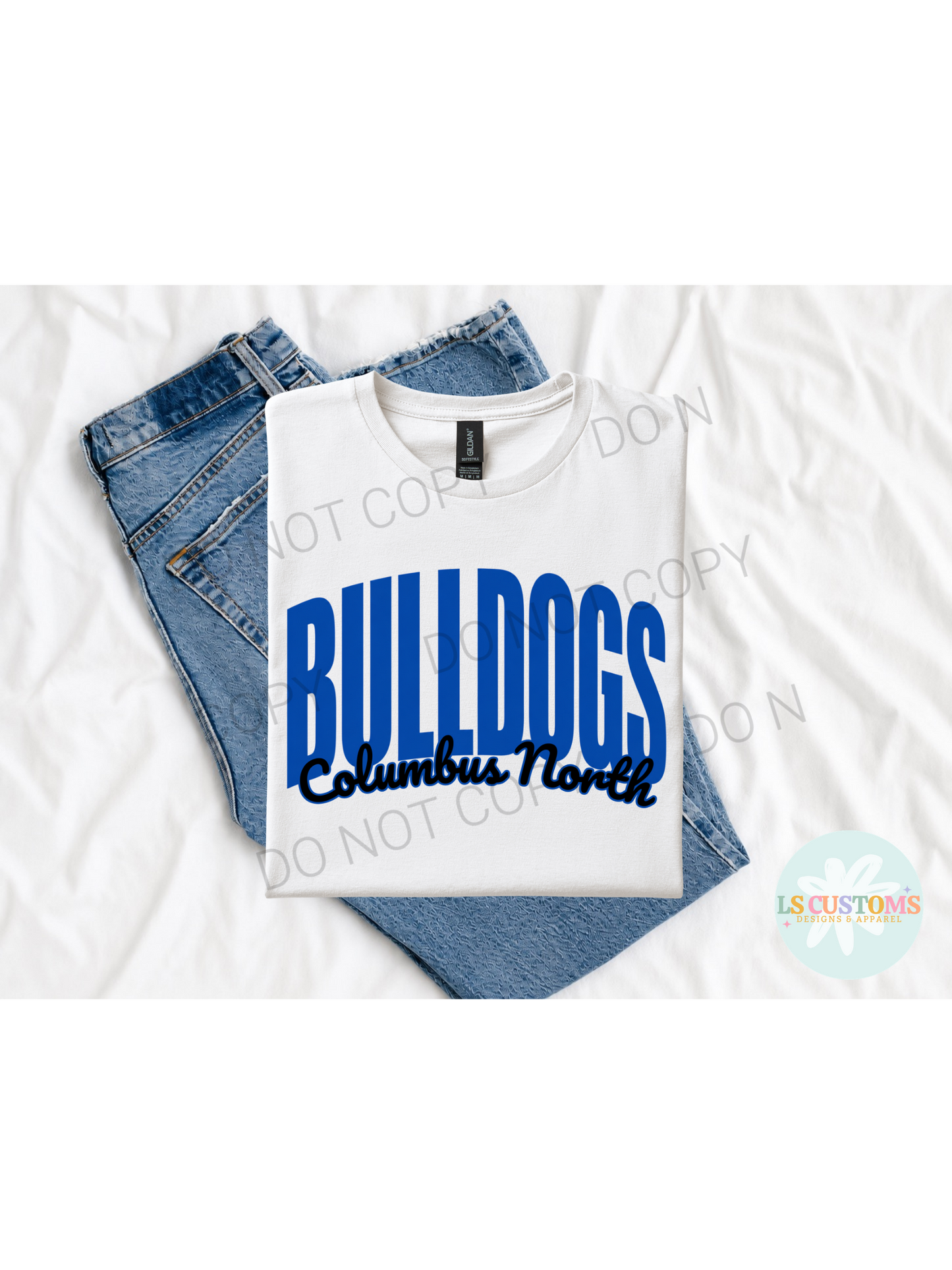 School Spirit Outline: 2 Outline Options (no apparel)