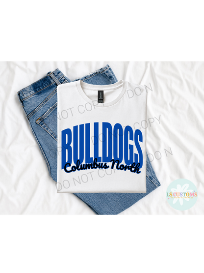 School Spirit Outline: 2 Outline Options (no apparel)