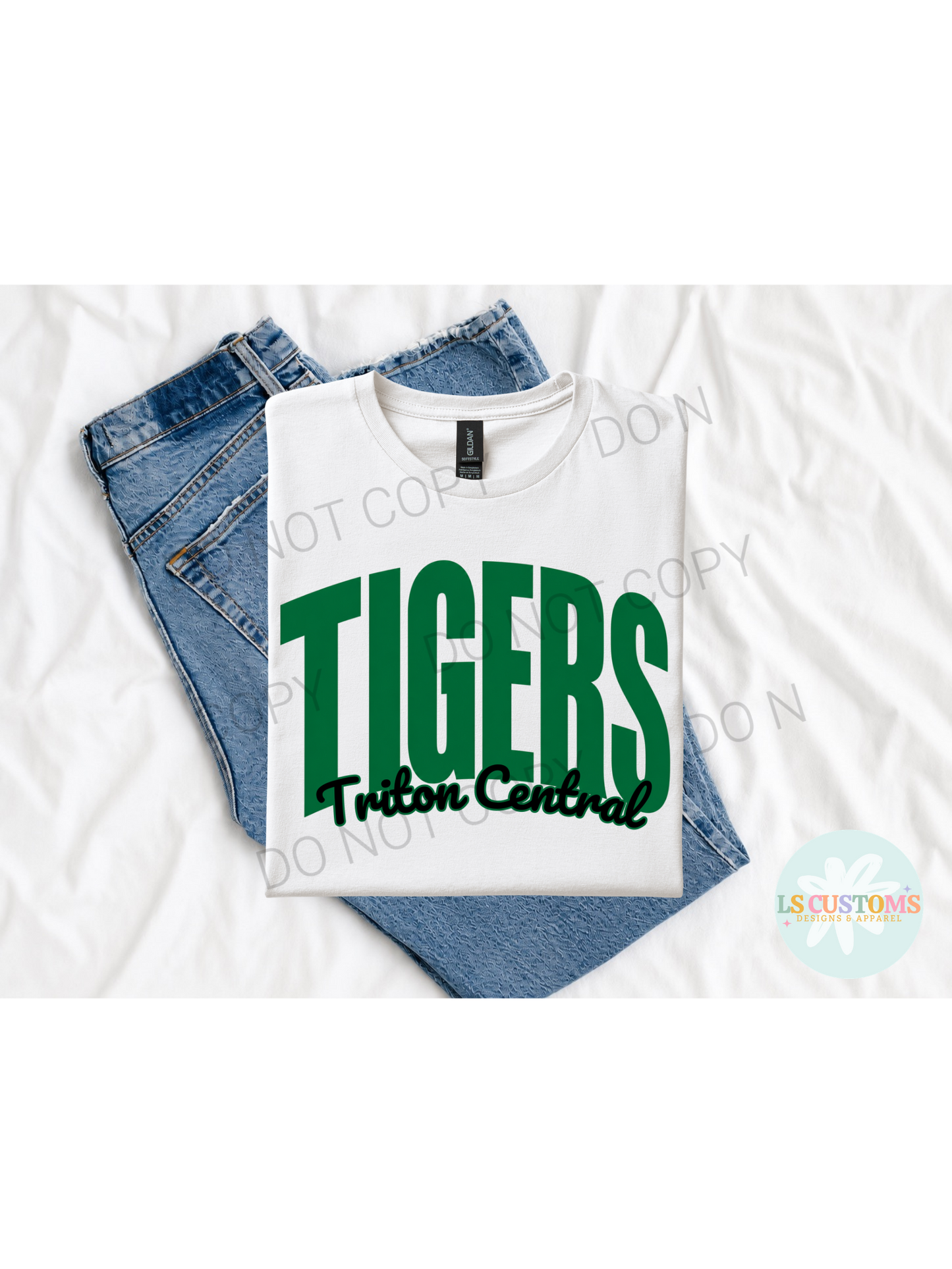 School Spirit Outline: 2 Outline Options (no apparel)