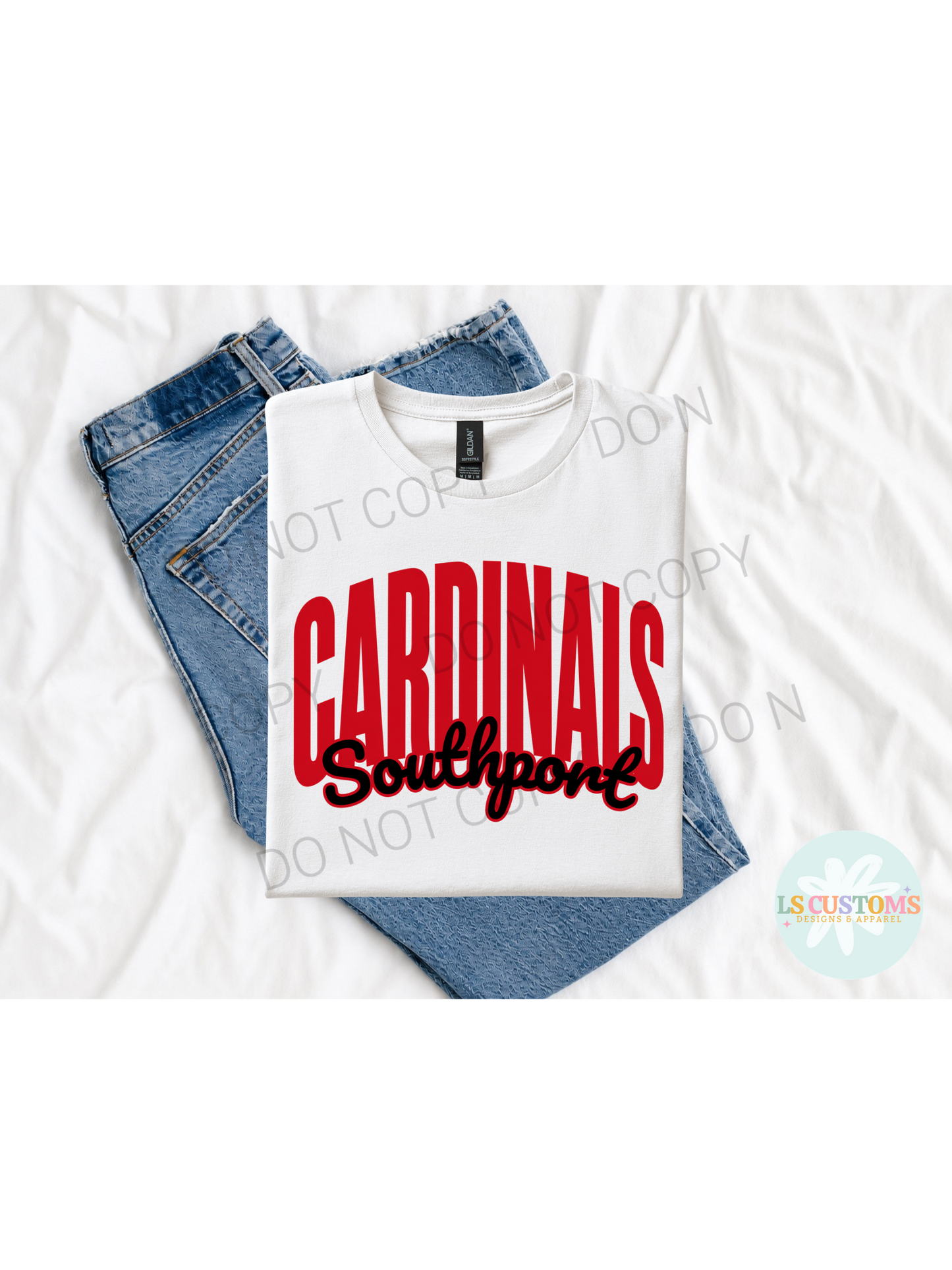 School Spirit Outline: 2 Outline Options (no apparel)