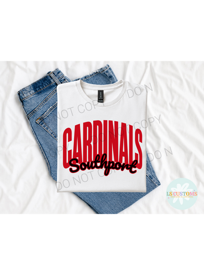 School Spirit Outline: 2 Outline Options (no apparel)