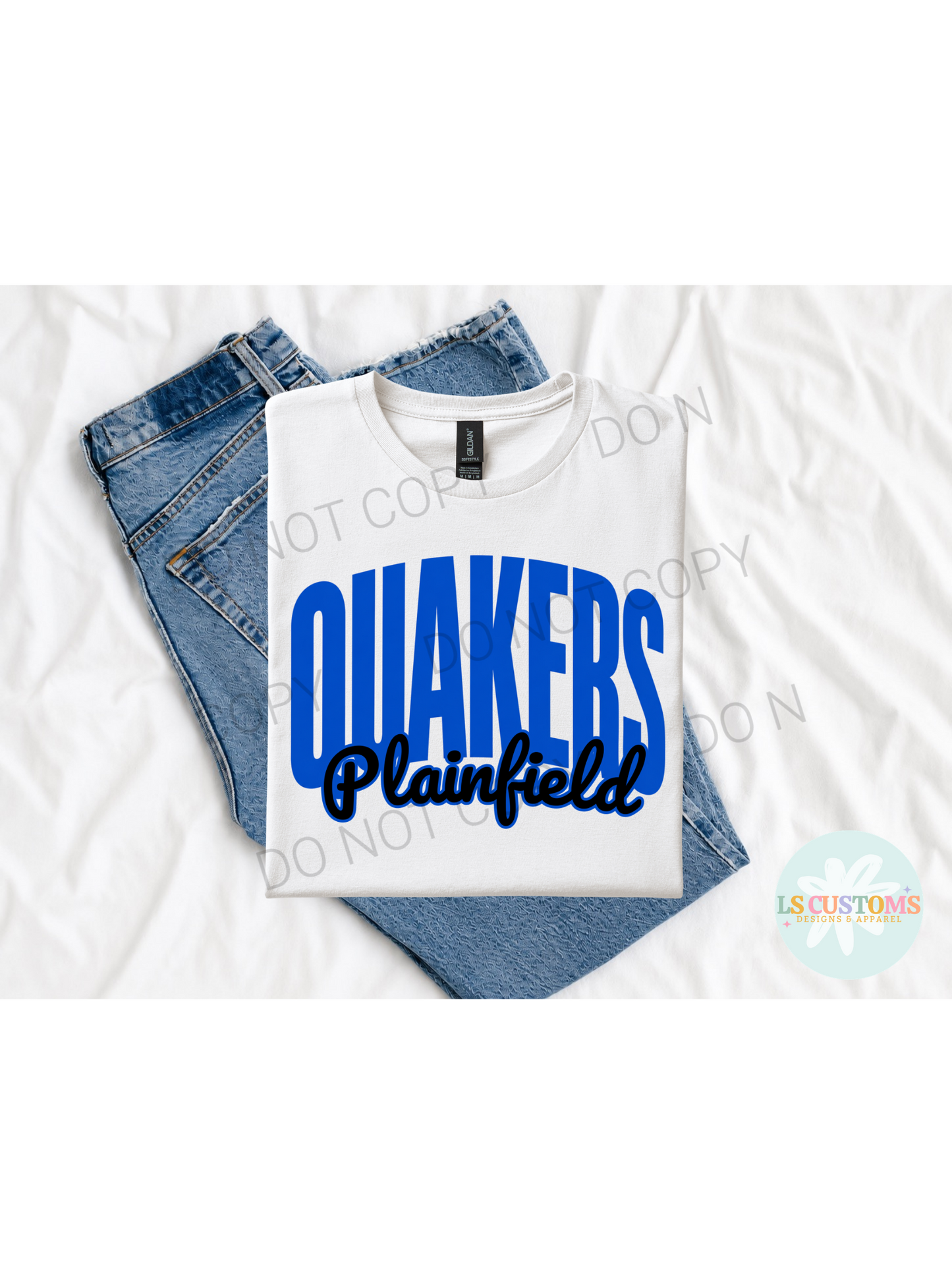 School Spirit Outline: 2 Outline Options (no apparel)