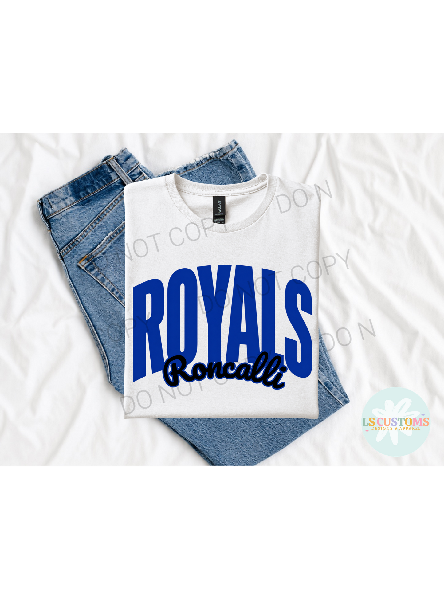 School Spirit Outline: 2 Outline Options (no apparel)