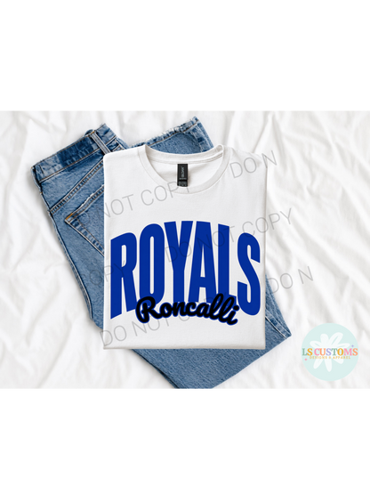 School Spirit Outline: 2 Outline Options (no apparel)