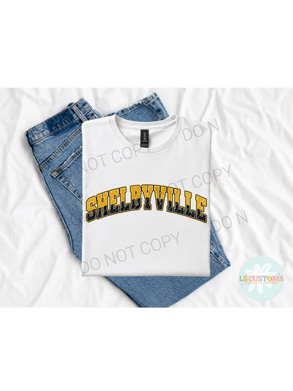 School Spirit Distressed School (no apparel)