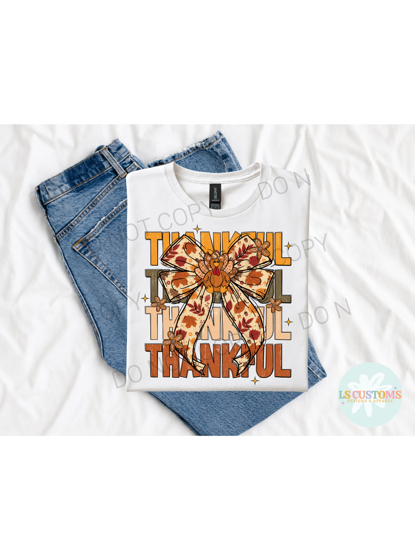 Thankful Turkey Bow