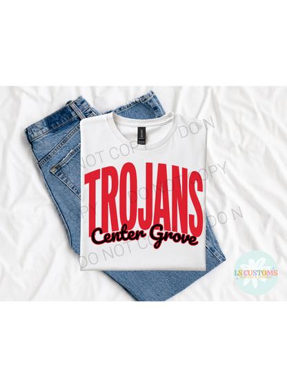 School Spirit Outline: 2 Outline Options (no apparel)