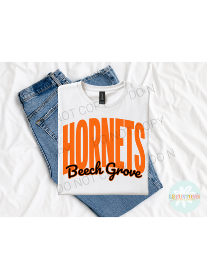 School Spirit Outline: 2 Outline Options (no apparel)