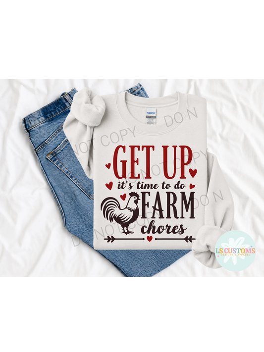 Get Up It's Time To Do Farm Chores