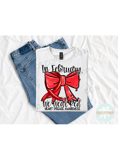 Heart Disease Awareness: 2 Color Options