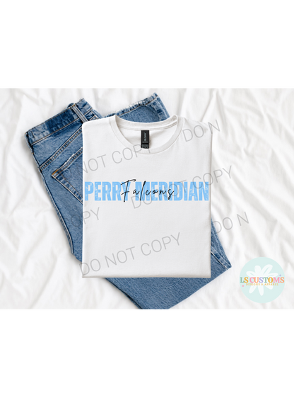 School Spirit Distressed Name: Black