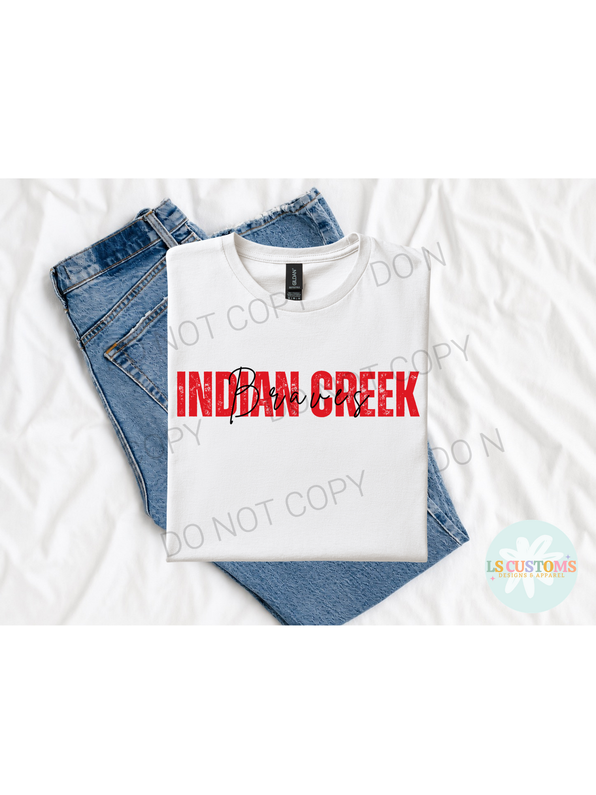 School Spirit Distressed Name: Black